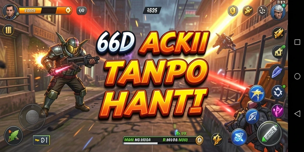 Tampilan gameplay 66D yang penuh aksi dan grafis menakjubkan.