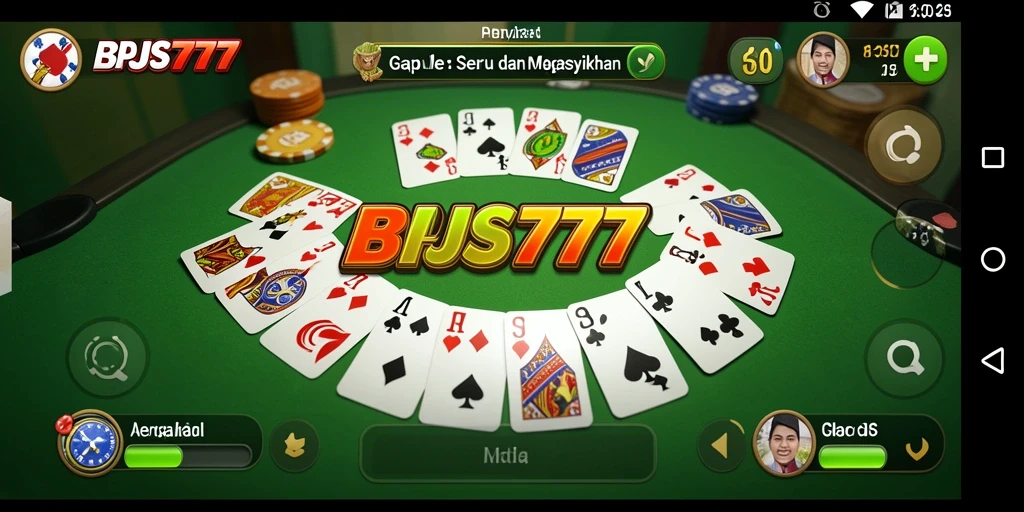 Tampilan gameplay Gaple yang menarik di BPJS777.