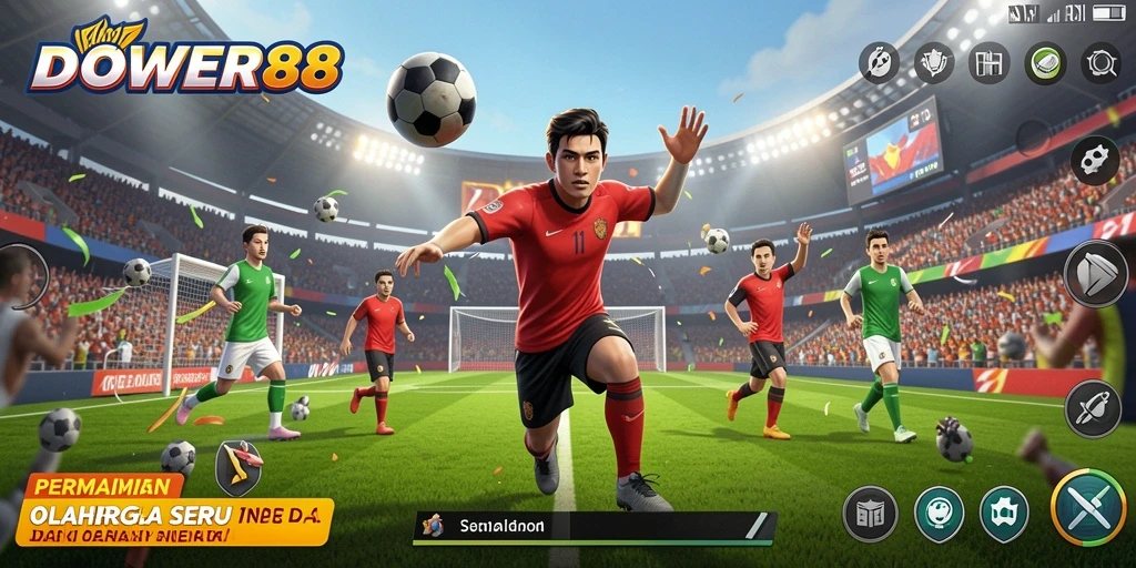 Gameplay seru dalam DOWER88 yang menampilkan aksi olahraga yang mendebarkan.