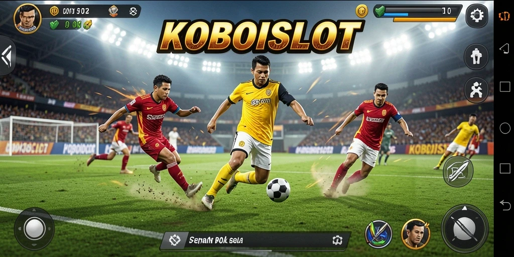 Tampilan gameplay KOBOISLOT yang seru dan mendebarkan di lapangan.