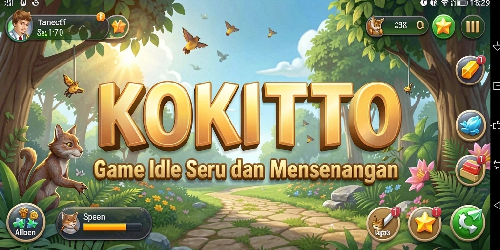Tampilan gameplay menarik dari KOKITOTO saat mengelola sumber daya.