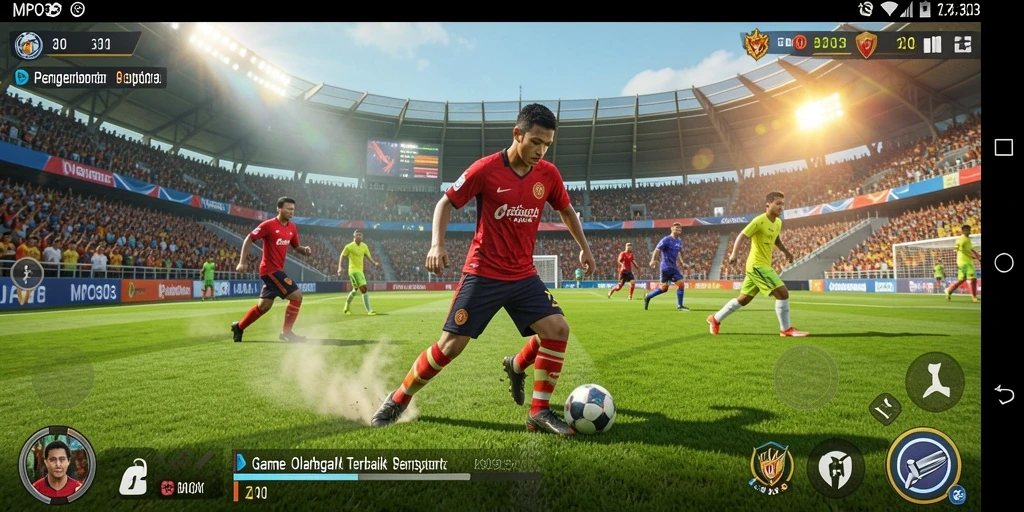 Screenshot MPO303 menampilkan gameplay menarik dari pertandingan olahraga.