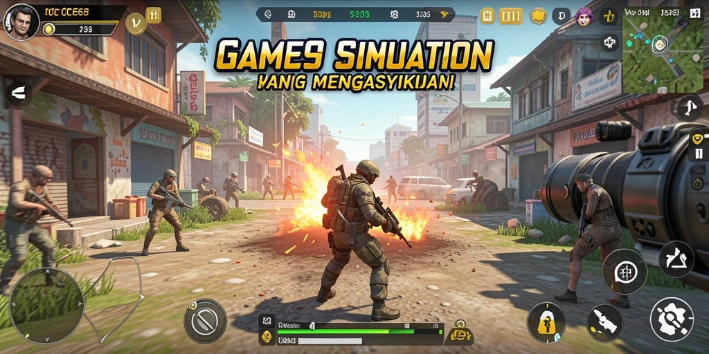 Screenshot gameplay OCE69 dengan simulasi yang menakjubkan.