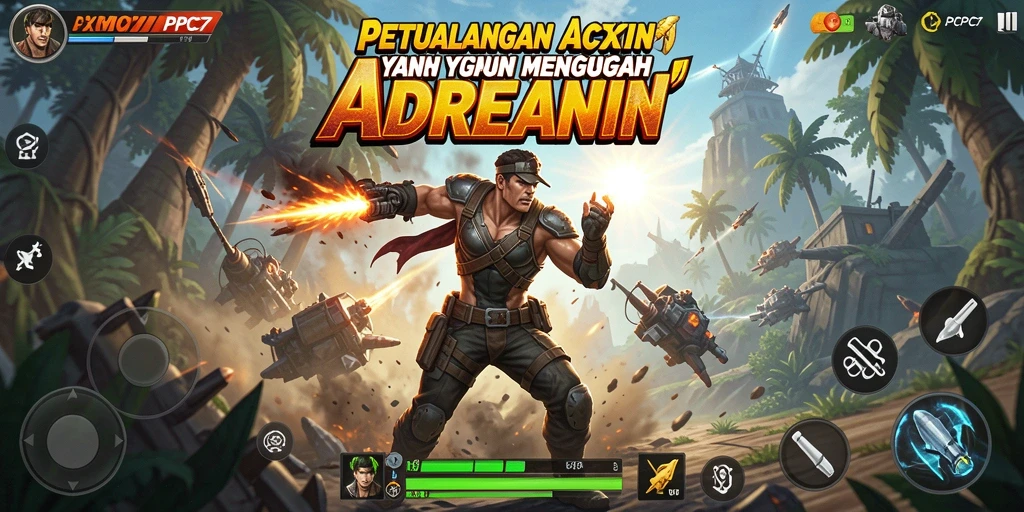 Gameplay seru PCPC7 yang penuh aksi dan tantangan.