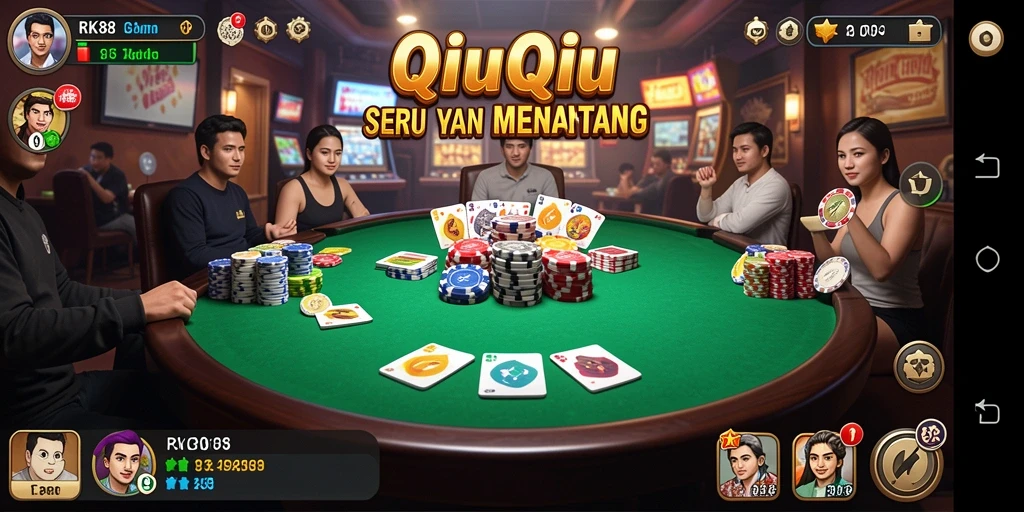 Screenshot dari gameplay QiuQiu RK88 yang seru dan interaktif.