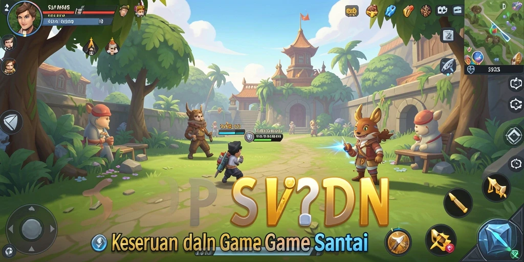 Tampilan gameplay SVIPSIDN yang ceria dan interaktif.