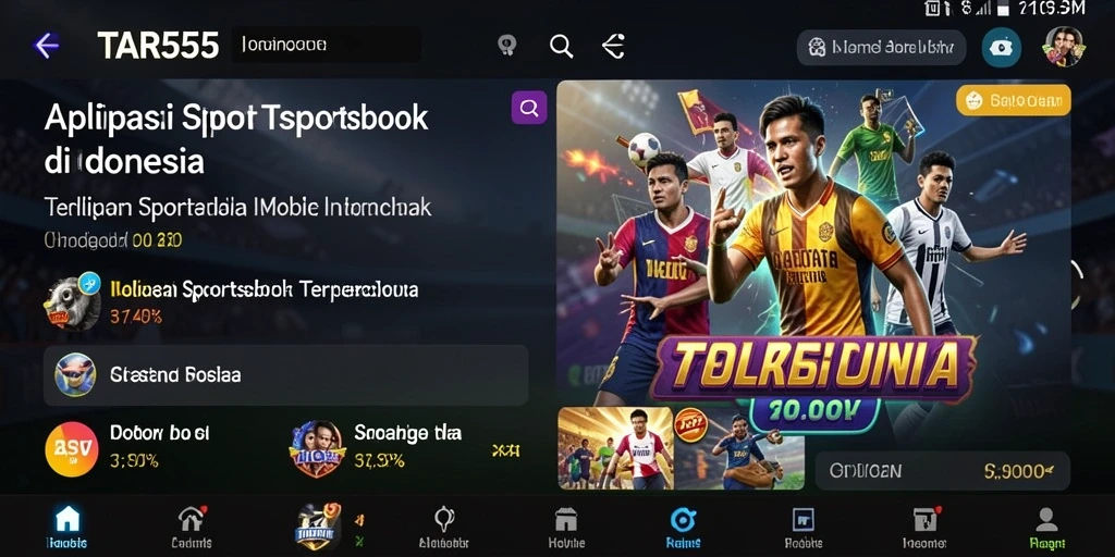 Tampilan gameplay TAR555 yang interaktif dan menarik.